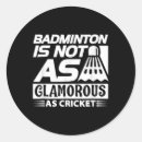 Search for funny badminton stickers Quote