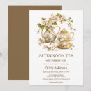 Search for afternoon tea bridal shower invitations Time for tea
