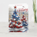 Search for red white blue christmas cards Merry