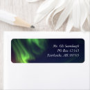 Search for northern lights return address labels Night