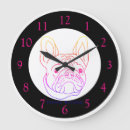 Search for french bulldog clocks Pink