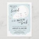Search for moon and back baby shower invitations Gender neutral