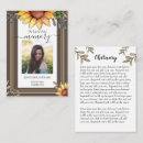 Search for in loving memory business cards Remembrance