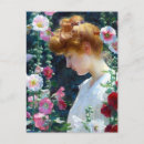 Search for hollyhocks postcards Botanical