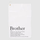 Search for fun golf towels Black and white