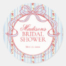 Search for red and blue stickers For her