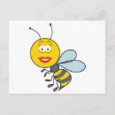 Search for cartoon bumble bee postcards Yellow