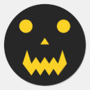Search for glowing pumpkin face stickers Orange
