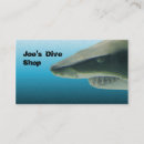 Search for shark business cards Diving