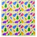 Search for guitar shower curtains Colourful