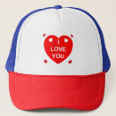 Search for romantic baseball hats I love you