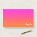 Search for script calligraphy post it notes Ombre