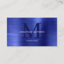 Search for metallic blue business cards Construction