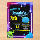 Search for slime invitations Glow slime party