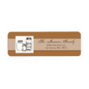Search for jars return address labels Rustic