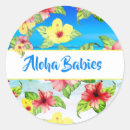 Search for aloha flowers stickers Tropical