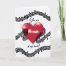 Search for musical heart cards Music lover