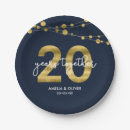 Search for 20th anniversary paper plates Modern