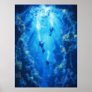 Search for scuba diver posters Coral reef