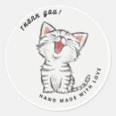 Search for happy kitten stickers Cute cat