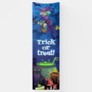 Search for trick or treat banners Black cat