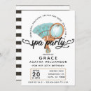 Search for spa day birthday invitations Modern