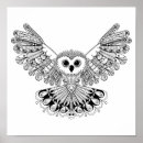 Search for doodle owl posters Zen doodle style