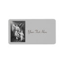 Search for black angel return address labels Black and white