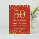 Search for red and gold 50th birthday invitations Fiftieth birthday party