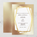 Search for hexagon frame invitations Gold
