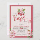 Search for red cherry blossoms invitations Berry sweet