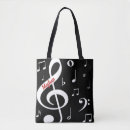Search for music note bags Black and white