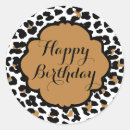 Search for leopard pattern stickers Birthday