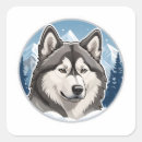 Search for alaskan malamute stickers Animal