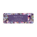 Search for lavender wedding return address labels Foliage
