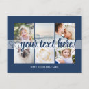 Search for navy blue white postcards Script