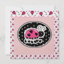 Search for ladybug square birthday invitations Celebration