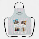 Search for family aprons Modern square grid pattern