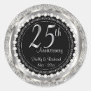Search for 25th anniversary wedding stickers Couple