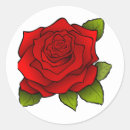 Search for single rose stickers Red