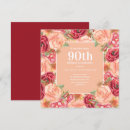 Search for red 90th birthday invitations Roses