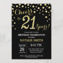 Search for black 21st birthday invitations Adult birthday party