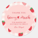 Search for strawberry thank you stickers Berry sweet