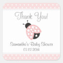 Search for pink ladybug stickers Baby shower
