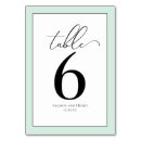 Search for mint green wedding table cards Modern