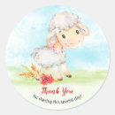 Search for sheep thank you stickers Baby shower
