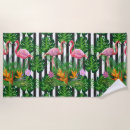 Search for pink flamingo beach towels Flowers