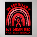 Search for heart disease awareness posters February
