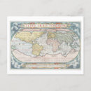 Search for vintage world globe postcards Earth