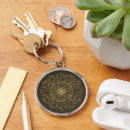 Search for metallic ornamental key rings Mandala